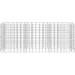 Gabion-højbed i galvaniseret stål - Robuste plantekasser | Størrelse: 270x50x100 cm