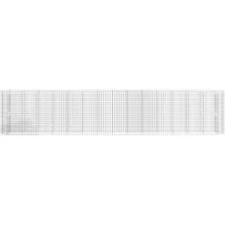 Gabion-højbed i galvaniseret jern - Stabil plantekurv | Størrelse: 540x50x100 cm