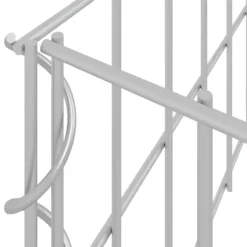 Gabion-højbed i galvaniseret stål - Stabil plantekasse | Størrelse: 100x100x20 cm