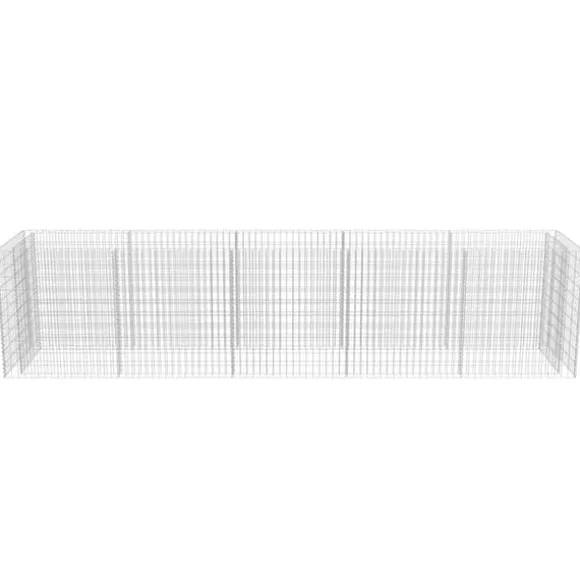 Gabion-højbed i galvaniseret stål - Stabilt og holdbart | Størrelse: 450x90x100 cm