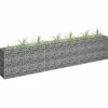 Gabion-højbed i galvaniseret stål - Stabil plantekasse | Størrelse: 270x30x60 cm