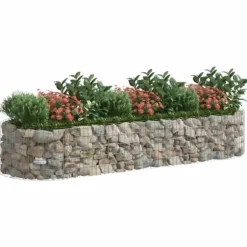 Gabion-højbed 300x100x50 cm galvaniseret jern - Gabion-havebed - Gabion-havebede - Home & Living