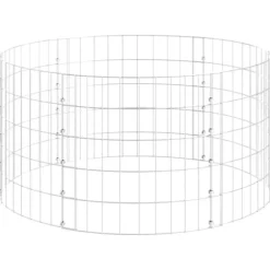 Gabionsøjle Ø100x50 cm galvaniseret stål rund - Gabionsøjle - Gabionsøjler - Home & Living