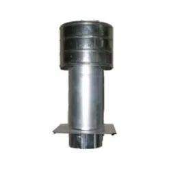 GALVANISERET DEFLEKTOR MED PLADE 150MM - RDF 150 RØD