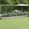 Galvaniseret plantekasse 523x140x36 cm - Højbed i sølvfarvet stål | Størrelse: 523x140x36 cm