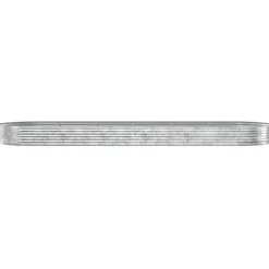 Galvaniseret plantekasse 523x140x36 cm - Højbed i sølvfarvet stål | Størrelse: 523x140x36 cm