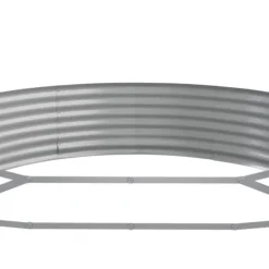 Galvaniseret plantekasse 523x140x36 cm - Højbed i sølvfarvet stål | Størrelse: 523x140x36 cm