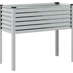 Galvaniseret plantekasse til haven - Vejrbestandig stål | Størrelse: 100x45x90 cm