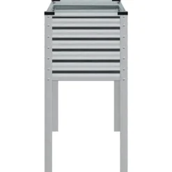 Galvaniseret plantekasse til haven - Vejrbestandig stål | Størrelse: 100x45x90 cm