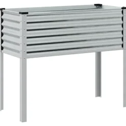 Galvaniseret plantekasse til haven - Vejrbestandig stål | Størrelse: 100x45x90 cm