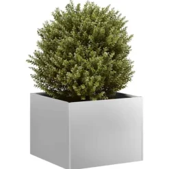 Galvaniseret plantekasse 40x40x30 cm - Holdbar og stilfuld til haven | Størrelse: 40x40x30 cm
