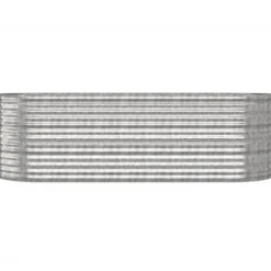 Galvaniseret plantekasse i stål - Højbed til have | Farve: Sølv | Størrelse: 224x80x68 cm