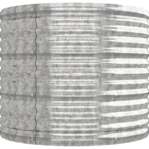 Galvaniseret plantekasse i stål - Højbed til have | Farve: Sølv | Størrelse: 224x80x68 cm