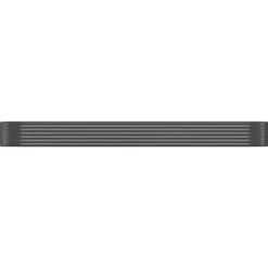 Galvaniseret stål plantekasse 396x100x36 cm | Farve: Antracitgrå