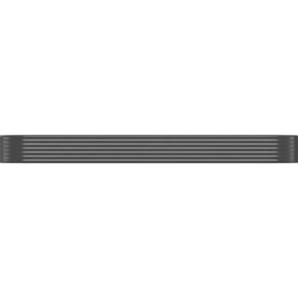 Galvaniseret stål plantekasse 396x100x36 cm | Farve: Antracitgrå