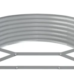 Galvaniseret stål plantekasse 396x100x36 cm | Farve: Antracitgrå