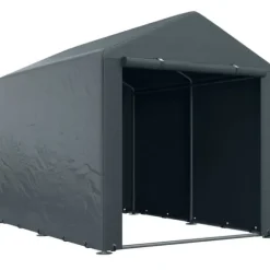 Garage telt 1,6×2,18×1,72 m, UV-beskyttelse, vandafvisende, rulleport, grå