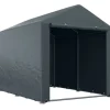 Garage telt 1,6×2,18×1,72 m, UV-beskyttelse, vandafvisende, rulleport, grå
