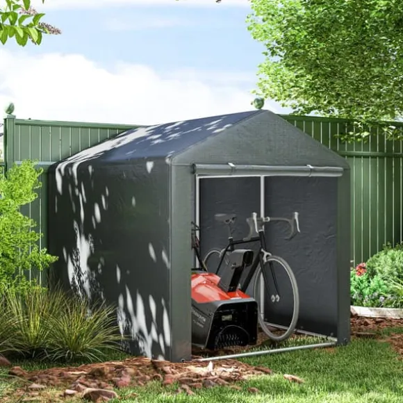 Garage telt, 160x218x172 cm, mørkegrå