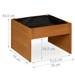 Garage til robotplæneklipper, 52,5x79x74 cm