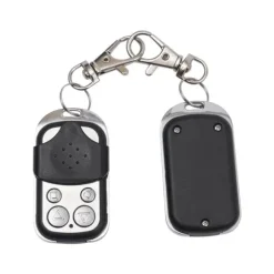 Garageport/indkørselsport fjernbetjening - Håndholdt sender - 2-pak - 433 MHz - EV-1527 fast kode - ABS + aluminium - Sort