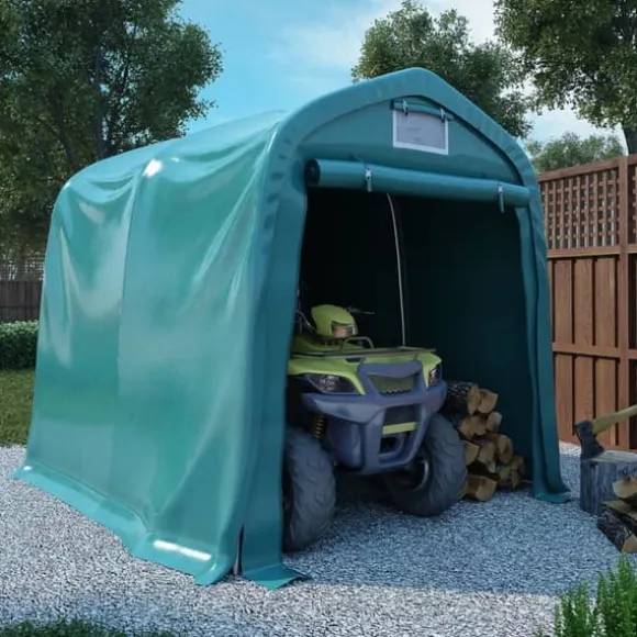 Garagetelt til opbevaring - PVC 100% | Størrelse: 1,6x2,4 m | Farve: Grøn