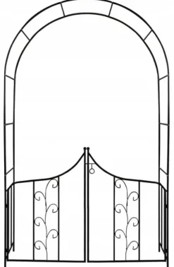 Garden Line - rosenbue metal - stald - 138x40x240 cm