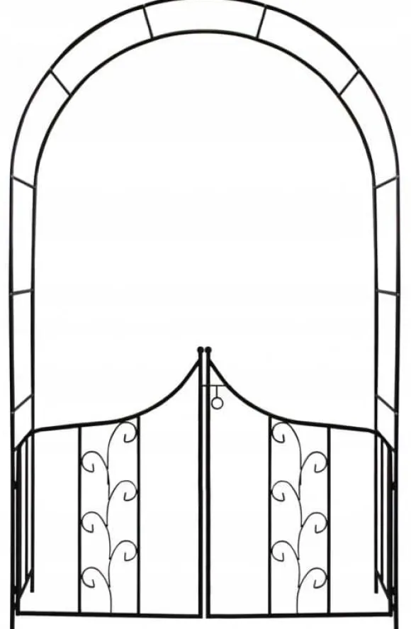 Garden Line - rosenbue metal - stald - 138x40x240 cm