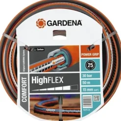 GARDENA Comfort HighFlex haveslange – Længde 50 m – Ø15 mm – Knastfri og formstabil – 20 års garanti (18079-26)