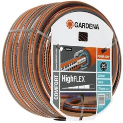 GARDENA Comfort HighFlex haveslange – Længde 50 m – Ø15 mm – Knastfri og formstabil – 20 års garanti (18079-26)