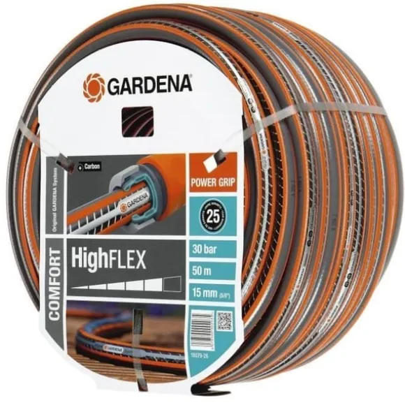 GARDENA Comfort HighFlex haveslange – Længde 50 m – Ø15 mm – Knastfri og formstabil – 20 års garanti (18079-26)