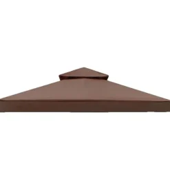 Gazebo Top Cover, UV Beskyttelse, Vandafvisende,kaffe, 3m * 3m