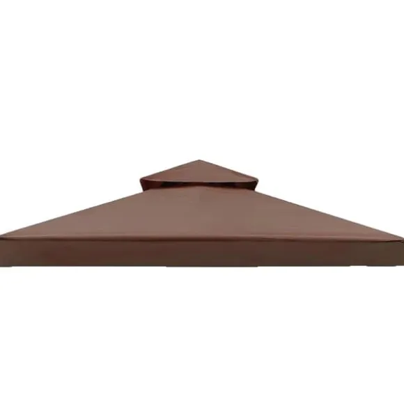 Gazebo Top Cover, UV Beskyttelse, Vandafvisende,kaffe, 3m * 3m