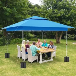Gazebo, Vandtæt, Nem Opsætning,Blå