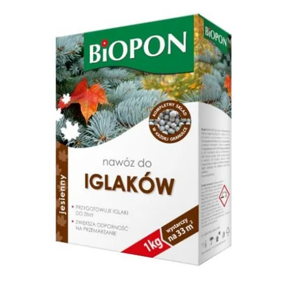 GØDNING - EFTERÅRSGØDNING TIL NÅLETRÆER GRANULAT KARTON 1 KG - BR BIO-1078