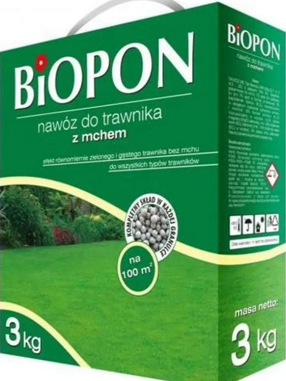GØDNING - TIL GRÆSPLÆNE MED MOS 3 KG - BR BIO-1050