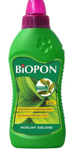 Gødning til grønne planter mod gulning 0,5 l