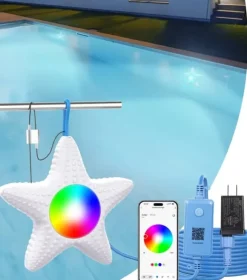 GedFong App-styret LED Poollampe Hvid