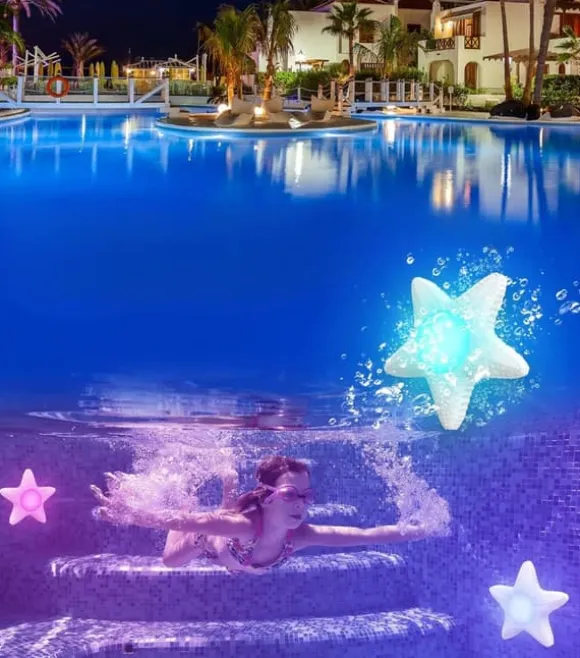 GedFong App-styret LED Poollampe Hvid