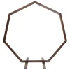 Geometrisk bryllupsbue i træ - Baggrundsstativ - Retro stil - Poleret finish - Længde 2,24 m - Højde 2,19 m - Str. M - Brun