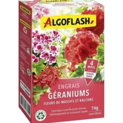 Geranium gödselmedel, blommor av sängar och balkonger - Algoflash naturasol - 1 kg