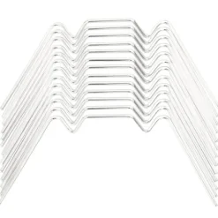 Glasclips/flueben til drivhus - 50 stk. galvaniseret stål | Type: W | Størrelse: -