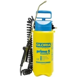 GLORIA - Prima 5 Comfort - 5L tryckspruta med lans och mässingsmunstycke och 2m50 spiralslang