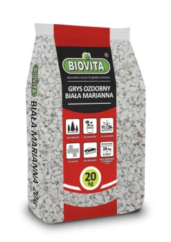 Granit Havesten Dekorativ HVID MARIANNA 8-16mm 20kg Biovita
