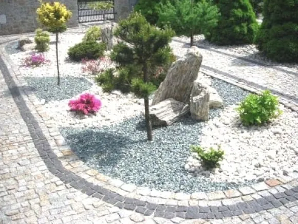 Granit Havesten Dekorativ HVID MARIANNA 8-16mm 20kg Biovita