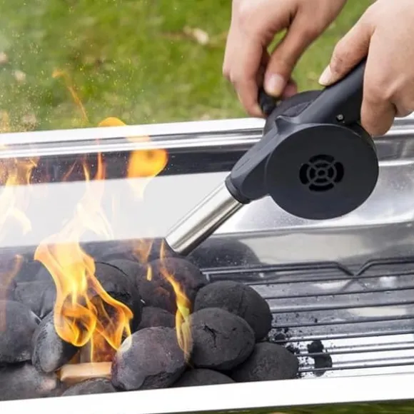 Grillblæser til optænding af pejseovn Manuel pejsgrill