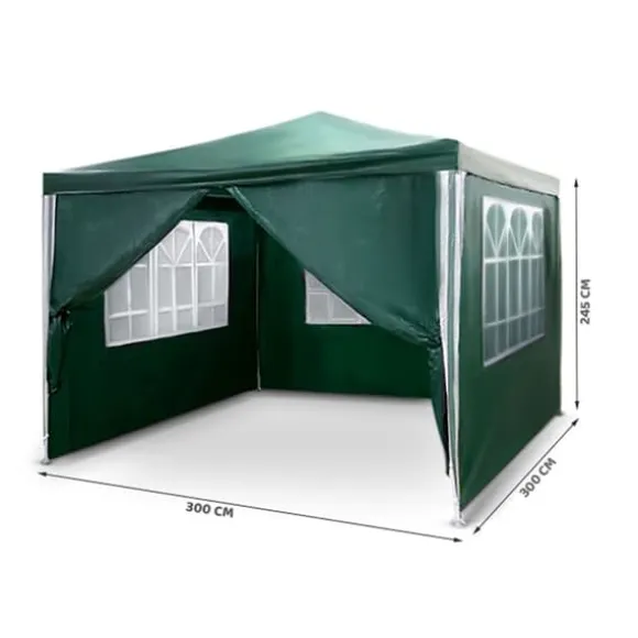 Grøn havepavillon 3x3m 4935