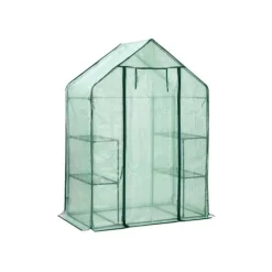 Grønt plastikdrivhus, 143 x 73 x 195 cm