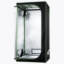 Grow Telt - Indendørs Plantetelt - 100x100x200 cm - 600D Højreflekterende Mylar - Observationsvindue - Aftagelig Gulvbakke - Robust Lynlås