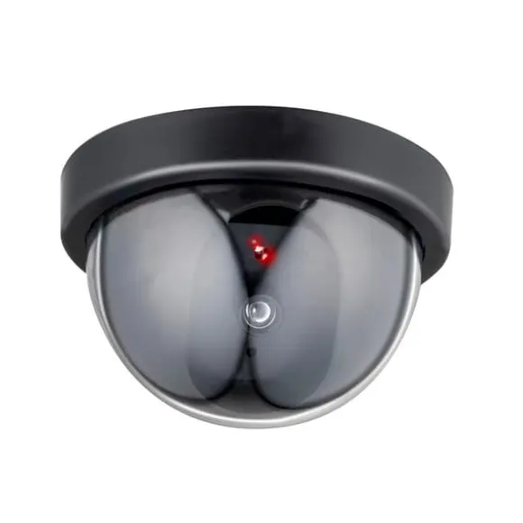 Grundig Overvågningskamera-attrap med blinkende LED-lys